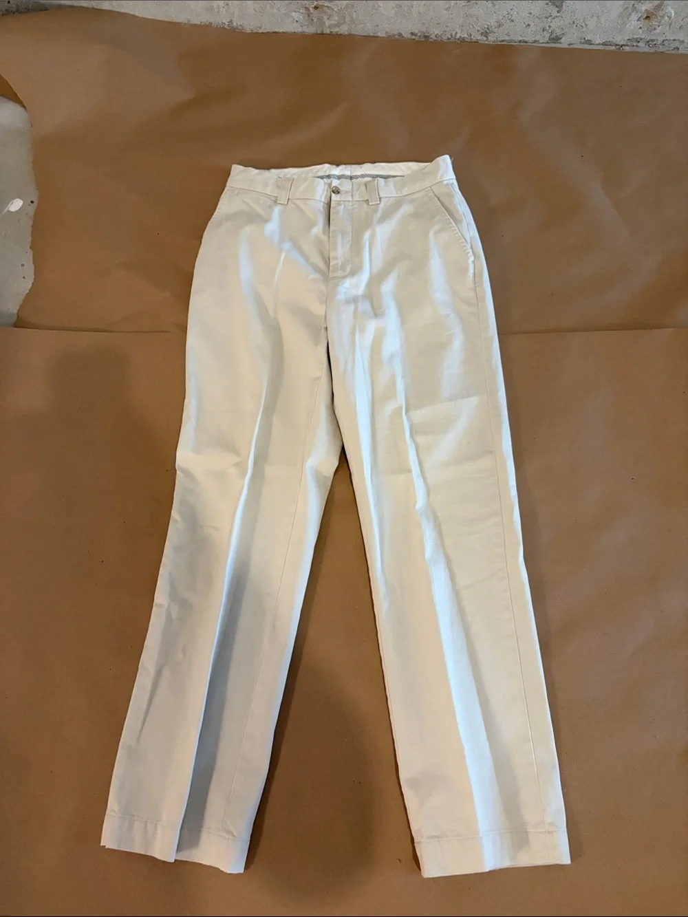 Polo by Ralph Lauren Cream Straight-Leg Chinos 32x32